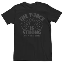 スター ウォーズ メンズ トップス Tシャツ Menstar Wars The Force istrong Quote ThumbsUp Tee Black ブラック