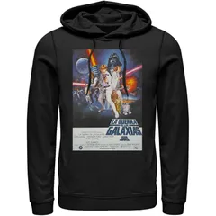 スター ウォーズ メンズ アウター パーカー・スウェット ヴィンテージ Menstar Wars La Guerra De Las Galaxias Vintage Poster Hoodie Blaのサムネイル