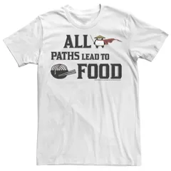 アニメキャラクター メンズ トップス Tシャツ Licensed Character Mens Kung Fu Pandall Paths Lead To Food Tee White ホワイト