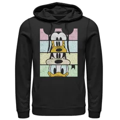 ディズニー メンズ アウター パーカー・スウェット Disneys Mickey Friends Group Comic Panels Mens Hoodie Black ブラック