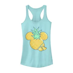 ディズニー レディース トップス Tシャツ ロゴ Disneys Mickey Mouse Pineapple Logo Tank Top Cancun