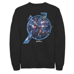 アニメキャラクター メンズ アウター パーカー・スウェット シャツ Licensed Character Mens Marvel Avengers A Team Sweatshirt Black ブラック
