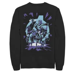 マーベル メンズ アウター パーカー・スウェット シャツ Mens Marvel Avengers Endgame Tonal Team Group Shot Portrait Sweatshirtのサムネイル
