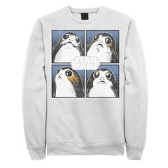 스타 워즈 맨즈 아우터 파커 스웨트 빈티지 셔츠 Menstar Wars The Last Jedi Porgs Vintage Sweatshirt Navy 네이비
