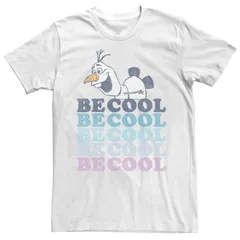 ディズニー メンズ トップス Tシャツ Disneys Frozen Olaf Mens 34Be Cool34 Tee White ホワイト