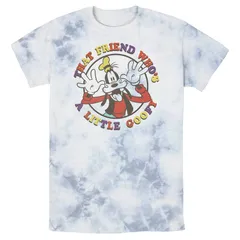 アニメキャラクター メンズ トップス Tシャツ Licensed Character Mens Disney Mickey And Friends That Friend Whos A Little Goofy Bomabrd Wash Tee White B