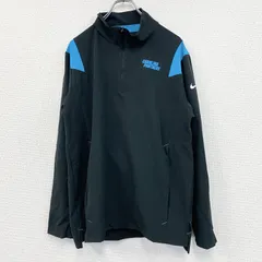 古着 used　NIKE　ナイキ　プルオーバージャケット　ハーフジップ　黒　ブラック　Mサイズ
