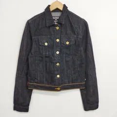 Polo Jeans RALPH LAUREN ポロ ジーンズ ラルフローレン デニム トラッカー ジャケット Gジャン メキシコ製 コットン レディース M インディゴ系 SATURDAY JACKET 古着 C328のサムネイル