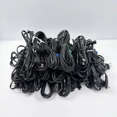 電源ケーブル ps2 ps3 ps4 ps5 ゲーム ゲーム機 プレイステーション セガサターン ドリームキャスト 本体 メガネケーブル 40本 まとめ売り 動作確認済み 電源コード めがねケーブル 管理番号M1516