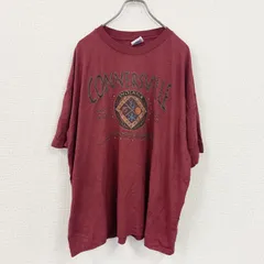 古着 used　90s　Hanes　ヘインズ　半袖プリントTシャツ　ヴィンテージ　シングルステッチ　ボルドー　2XLサイズ