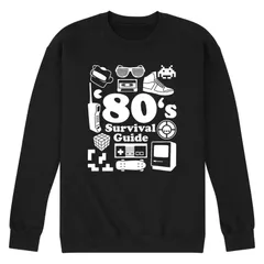 アニメキャラクター メンズ アウター パーカー・スウェット シャツ Licensed Character Mens 80survival Guide Sweatshirt Black ブラック