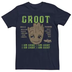 アニメキャラクター メンズ トップス Tシャツ Licensed Character Mens Guardians of the Galaxy Vol2 Grootee Navy ネイビー