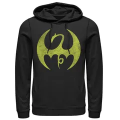 マーベル メンズ アウター パーカー・スウェット ロゴ Mens Marvel Iron Fist Distressedragon Logo Hoodie Black ブラックのサムネイル