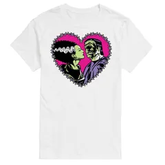 アニメキャラクター メンズ トップス Tシャツ トール グラフィック Licensed Character Big Tall Universal Monsters Heart Graphic Tee White ホワイト