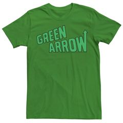애니메이션 캐릭터 맨즈 탑스 T셔츠 빈티지 로고 Licensed Character Mens Justice League Green Arrow Vintage Logo Tee Kelly 그린