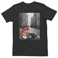 アニメキャラクター メンズ トップス Tシャツ Licensed Character Mens Nintendo Super Mario Tee Black ブラック