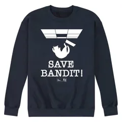 アニメキャラクター メンズ アウター パーカー・スウェット シャツ Licensed Character Mens The Office Save Bandit Sweatshirt Navy ネイビー