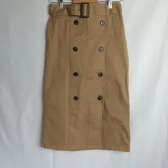 M1-02607【Women】GU(ジーユー) ロング丈 ペンシルスカート (L) / 茶色系 K