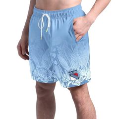 マルガリータビル メンズ 水着 ハーフパンツ・ショーツ Mens Margaritaville Blue New York Rangers Lagoon Fiesta Swim Short Ran Blue ブルー