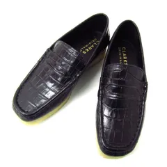 CLARKS クラークス WallabeeLoafer Black Croc ワラビーローファー サイズ：22.5cm★SH8472