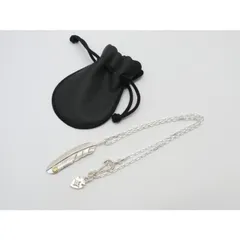 FIRST ARROWS SILVER × K18 フェザー トップ チェーン 全長約50.5cm ネックレス △WA6659