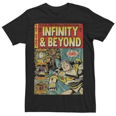 디즈니 픽사 맨즈 탑스 T셔츠 Disney Pixars Toy Story Buzz Lightyear Mens Comic Retro Tee Black 블랙