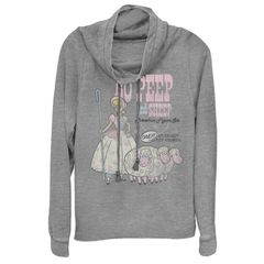 디즈니 픽사 레이디스 탑스 T셔츠 그래픽 Disney Pixars Toy Story 4 Bo Peep Sheep Juniors Advertisement Cowlneck Graphic Lightweight Long