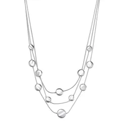 ネーピア レディース アクセサリー ネックレス・チョーカー・ペンダントトップ レース Napier SilverTone Multirow Necklace Silver Tone シルバー