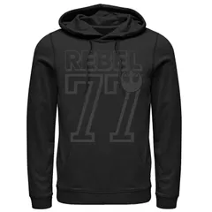 スター ウォーズ メンズ アウター パーカー・スウェット Menstar Wars Rebel 77 Classic Tribute Hoodie Black ブラックのサムネイル