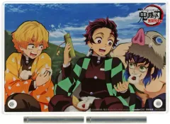 【中古】アクリルスタンド・アクリルパネル [単品] 竈門炭治郎＆我妻善逸＆嘴平伊之助 アクリルスタンド 「Blu-ray/DVD 劇場版 鬼滅の刃 無限列車編 完全生産限定版」 WonderGOO・新星堂購入特典