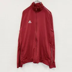 古着 used　adidas　アディダス　トラックジャケット/ジャージ　赤　レッド