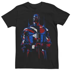 アニメキャラクター メンズ トップス Tシャツ キャップ Licensed Character Mens Marvel Comics Universe Captain America Redemption Tee Black ブラック