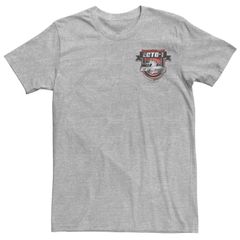 アニメキャラクター メンズ トップス Tシャツ Licensed Character Mens Ghostbusters Ecto1 Shiny Badge Tee Athletic Heather ヘザー