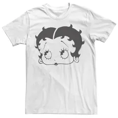 アニメキャラクター メンズ トップス Tシャツ Licensed Character Mens Betty Boop Big Face Tee White ホワイト