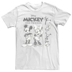 ディズニー メンズ トップス Tシャツ ロゴ Disneys Mickey And Friends Mensketches Logo Tee White ホワイト
