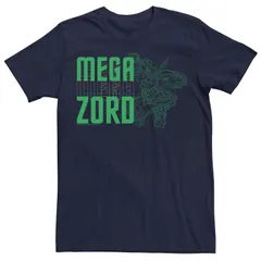 アニメキャラクター メンズ トップス Tシャツ Licensed Character Mens Powerangers Mega Zord Stack Outline Tee Navy ネイビー