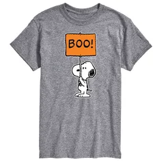 アニメキャラクター メンズ トップス Tシャツ トール Licensed Character Big Tall Peanutsnoopy Boo Sign Tee Gray グレー
