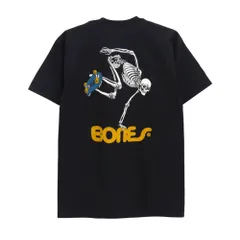 POWELL PERALTA T-SHIRT パウエルペラルタ Tシャツ SKATE SKELETON BLACK　スケートボード スケボーのサムネイル