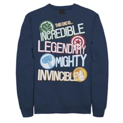 マーベル メンズ アウター パーカー・スウェット シャツ Mens Marvel Avengers Fathers Day Sweatshirt Navy ネイビーのサムネイル