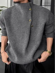 再入荷 ニット メンズ セーター トップス 長袖 ニットセーター タートルネック シンプル カジュアル 通勤 ビジネス おしゃれ ゆったり 大人 おしゃれ 春秋冬 誕生日 プレゼント メンズファッション