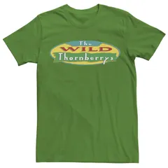 アニメキャラクター メンズ トップス Tシャツ ロゴ Licensed Character Mens Wild Thornberries Logo Short Sleeve Tee Kelly