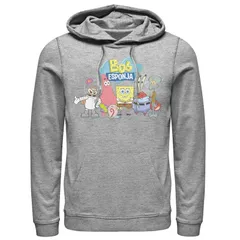 ニコロデオン メンズ アウター パーカー・スウェット パンツ グラフィック Mens Nickelodeon SpongeBob SquarePants Bob Esponja Happy Group Shot Graphic Hoodie Athletic