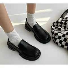 再入荷 ローファー 学生 シューズ JK パンプス 女子 通勤 通学 レディース スクール カジュアル フォーマル 制服靴 美脚 美足 履きやすい 厚底 靴 シューズ