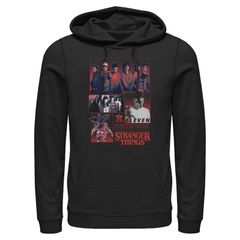 애니메이션 캐릭터 남성 아우터 파커 스웨트 그래픽 Licensed Character Menstranger Things Eleven Graphic Hoodie Black 블랙
