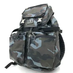 バーバリーブラックレーベル リュック バックパック 迷彩 カモフラ ナイロン 中古