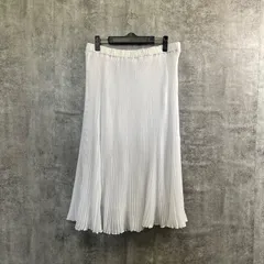 【T-588】プリーツスカート ロング ホワイト フレアスカート ウエストゴム レディース きれいめ カジュアル 無地 春夏 秋コーデ シンプル 上品 韓国風