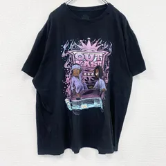 古着 used　OUT KAST　アウトキャスト　半袖プリントTシャツ　ラップT　黒　ブラック　2XLサイズ