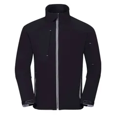 ラッセルアスレチック メンズ アウター ジャケット・ブルゾン Russell Athletic Russell Mens Bionic Softshell Jacket French Navy ネイビのサムネイル