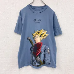 古着 used　DRAGONBALL超SUPER　ドラゴンボール　トランクス　半袖プリントTシャツ　キャラクターT　青　ブルー　Mサイズ