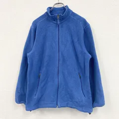 古着 used　90s～　LAND’S END　ランズエンド　フルジップフリースジャケット/ボアジャケット　ヴィンテージ　青　ブルー　Lサイズ